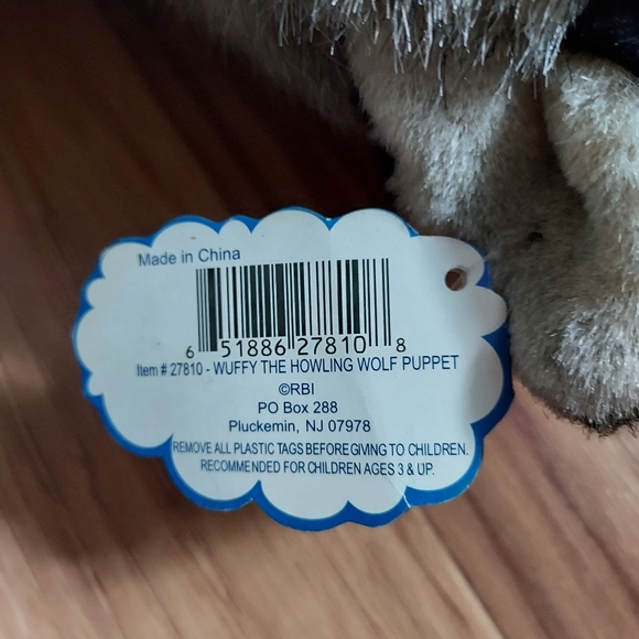 RBI Ron Banafato Wuffy The Howling Wolf Puppet Plush Stuffed Animal Sound Box - Picture 9 of 9